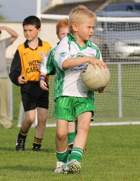 Action from the under 8 blitz in Belleek.