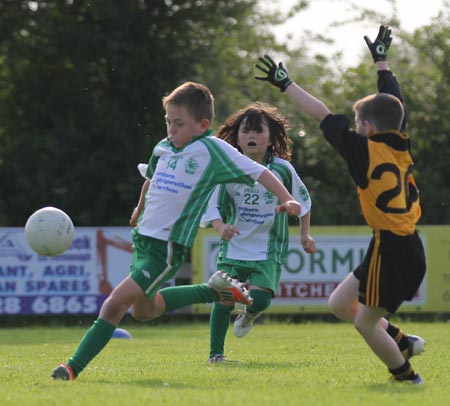 Action from the under 8 blitz in Belleek.