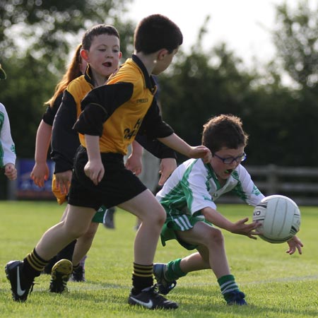 Action from the under 8 blitz in Belleek.