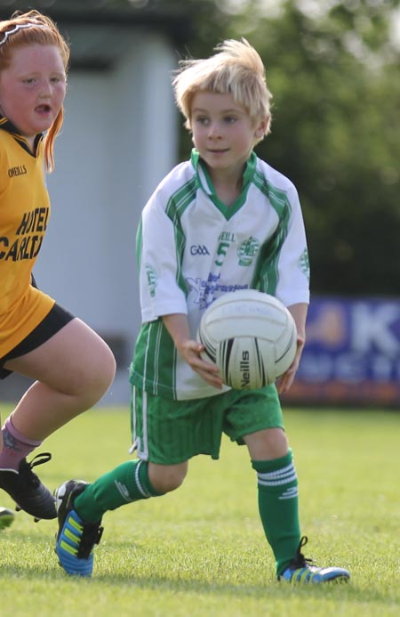 Action from the under 8 blitz in Belleek.