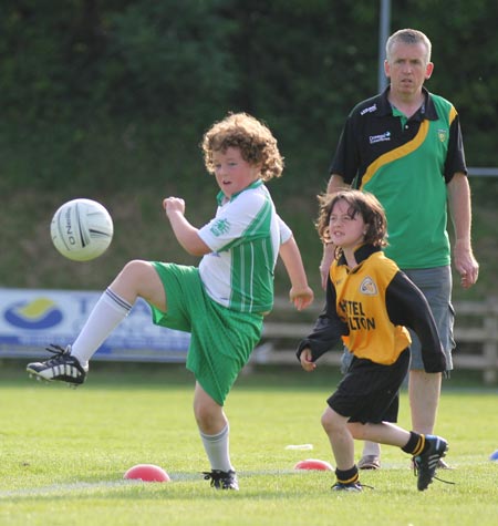 Action from the under 8 blitz in Belleek.