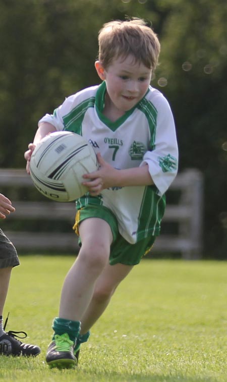 Action from the under 8 blitz in Belleek.