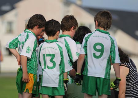 Action from the under 8 blitz in Belleek.