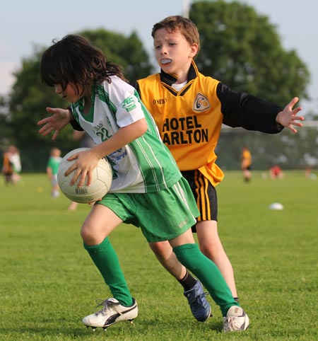 Action from the under 8 blitz in Belleek.