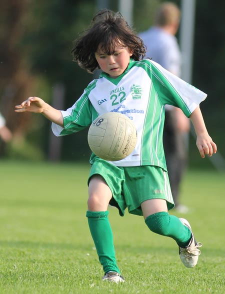 Action from the under 8 blitz in Belleek.