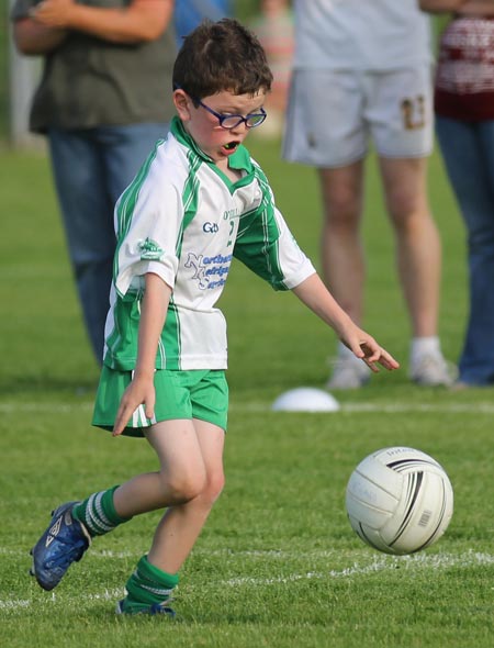 Action from the under 8 blitz in Belleek.