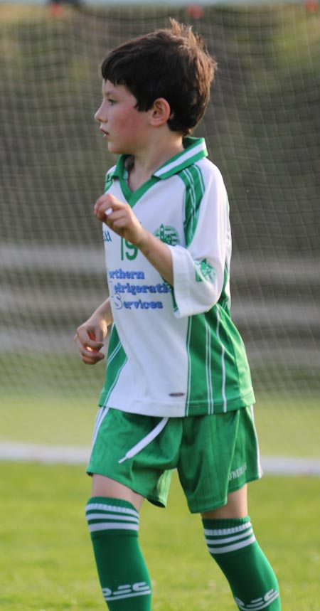 Action from the under 8 blitz in Belleek.