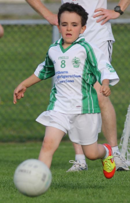 Action from the under 8 blitz in Belleek.