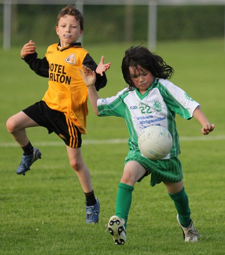 Action from the under 8 blitz in Belleek.