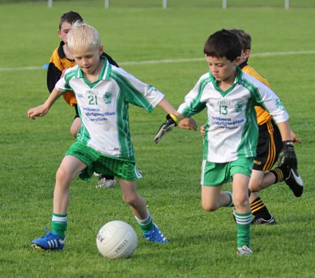 Action from the under 8 blitz in Belleek.