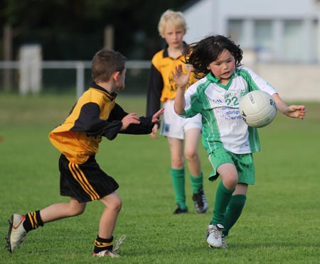 Action from the under 8 blitz in Belleek.