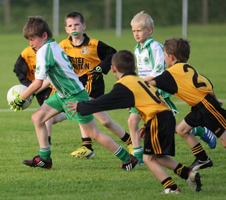 Action from the under 8 blitz in Belleek.