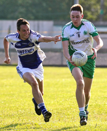 Action from the division 3 senior reserve game against Fanad Gaels.