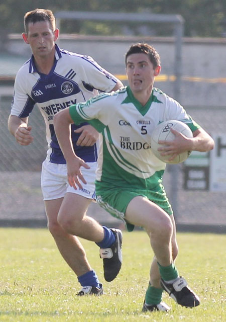 Action from the division 3 senior reserve game against Fanad Gaels.