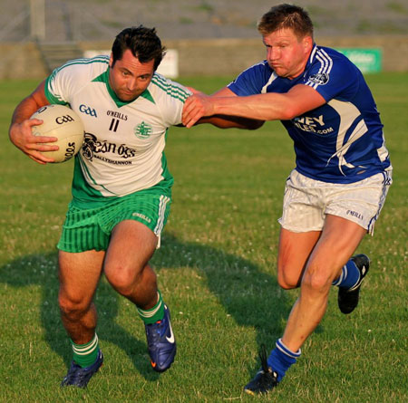 Action from the division 3 senior game against Fanad Gaels.