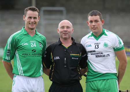 Action from the senior hurling championship game against MacCumhaill's.