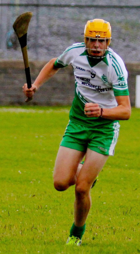 Action from the senior hurling championship game against MacCumhaill's.