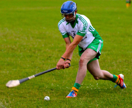 Action from the senior hurling championship game against MacCumhaill's.