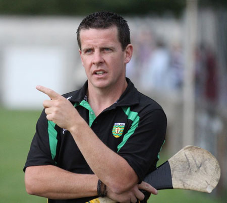 Action from the senior hurling championship game against MacCumhaill's.