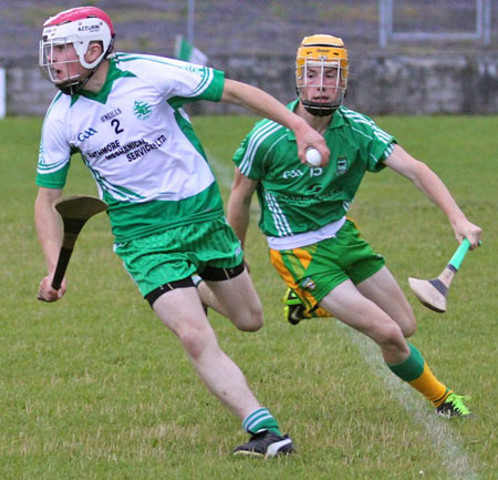 Action from the senior hurling championship game against MacCumhaill's.