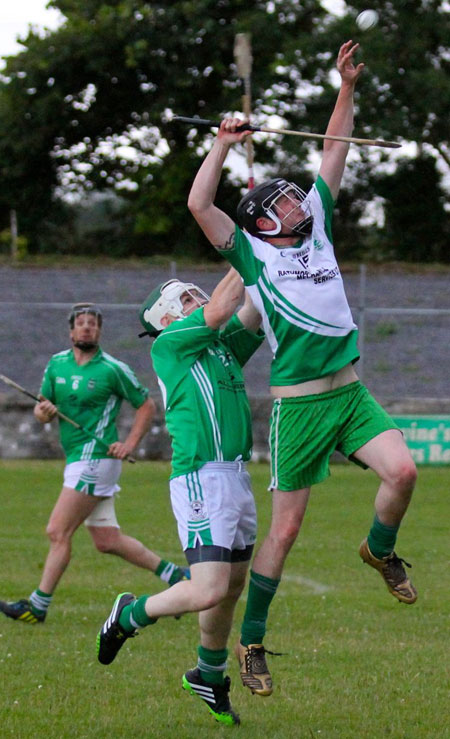 Action from the senior hurling championship game against MacCumhaill's.