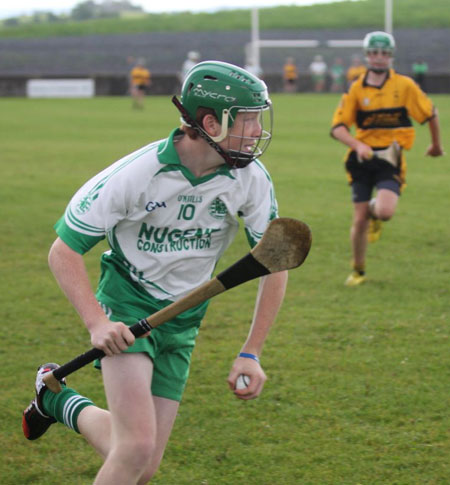 Action from the under 16 clash between Aodh Ruadh and Saint Eunan's.