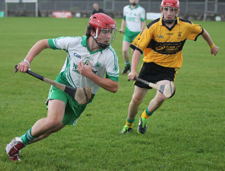 Action from the under 16 clash between Aodh Ruadh and Saint Eunan's.