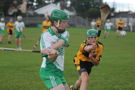 Action from the under 16 clash between Aodh Ruadh and Saint Eunan's.