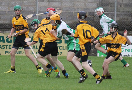 Action from the under 16 clash between Aodh Ruadh and Saint Eunan's.