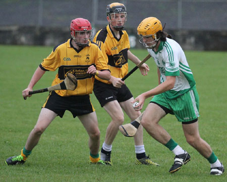 Action from the under 16 clash between Aodh Ruadh and Saint Eunan's.