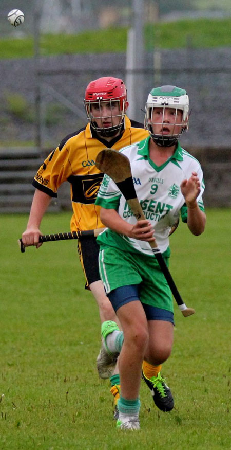 Action from the under 16 clash between Aodh Ruadh and Saint Eunan's.