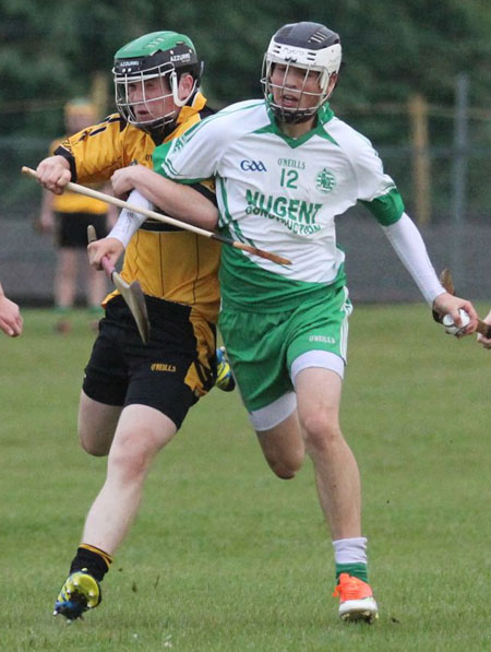 Action from the under 16 clash between Aodh Ruadh and Saint Eunan's.