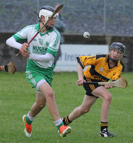 Action from the under 16 clash between Aodh Ruadh and Saint Eunan's.