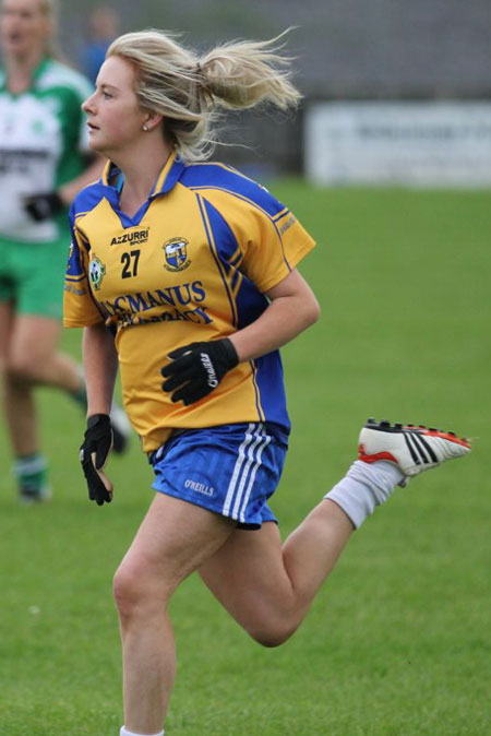 Action from the ladies senior match between Aodh Ruadh and Glencar Manorhamilton.