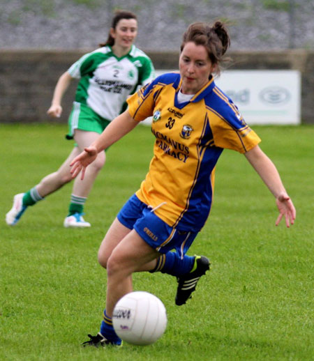 Action from the ladies senior match between Aodh Ruadh and Glencar Manorhamilton.