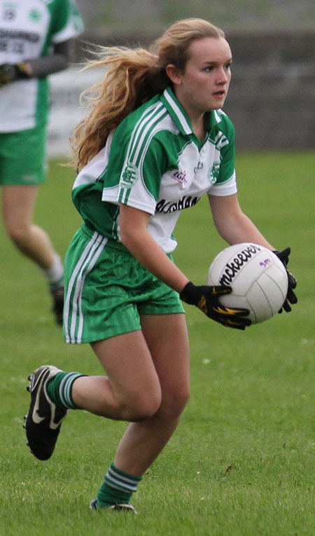 Action from the ladies senior match between Aodh Ruadh and Glencar Manorhamilton.