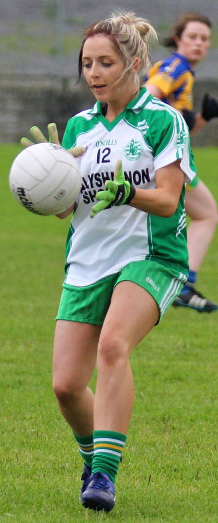 Action from the ladies senior match between Aodh Ruadh and Glencar Manorhamilton.