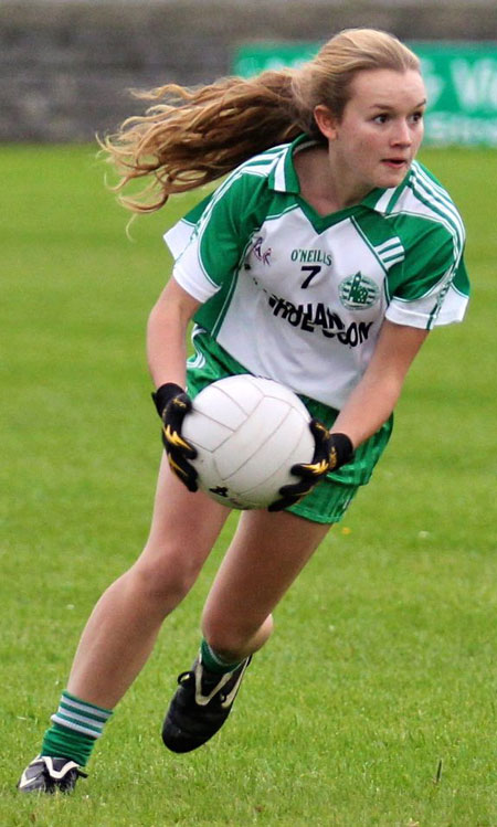 Action from the ladies senior match between Aodh Ruadh and Glencar Manorhamilton.