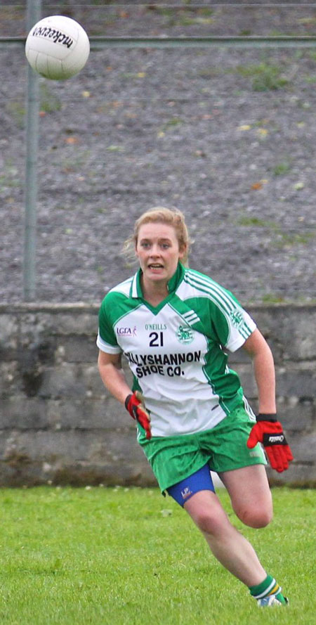 Action from the ladies senior match between Aodh Ruadh and Glencar Manorhamilton.