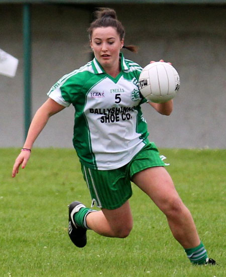 Action from the ladies senior match between Aodh Ruadh and Glencar Manorhamilton.