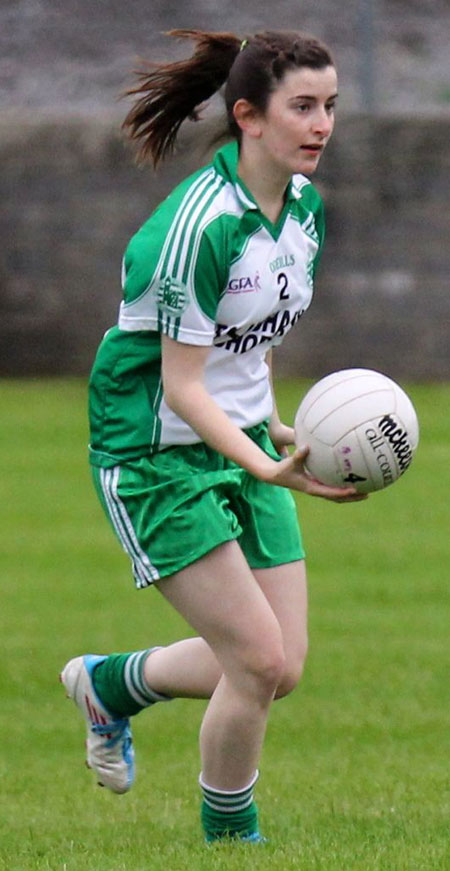 Action from the ladies senior match between Aodh Ruadh and Glencar Manorhamilton.