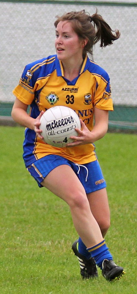 Action from the ladies senior match between Aodh Ruadh and Glencar Manorhamilton.