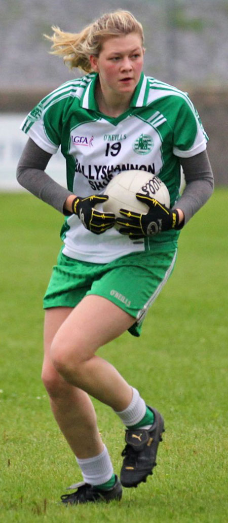 Action from the ladies senior match between Aodh Ruadh and Glencar Manorhamilton.