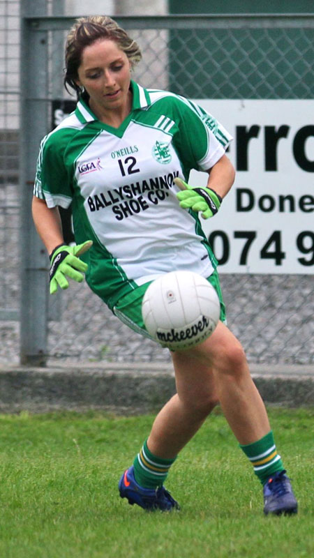 Action from the ladies senior match between Aodh Ruadh and Glencar Manorhamilton.