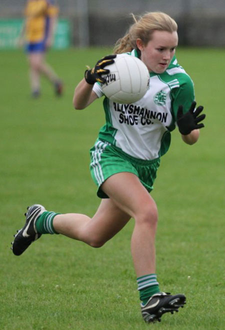 Action from the ladies senior match between Aodh Ruadh and Glencar Manorhamilton.