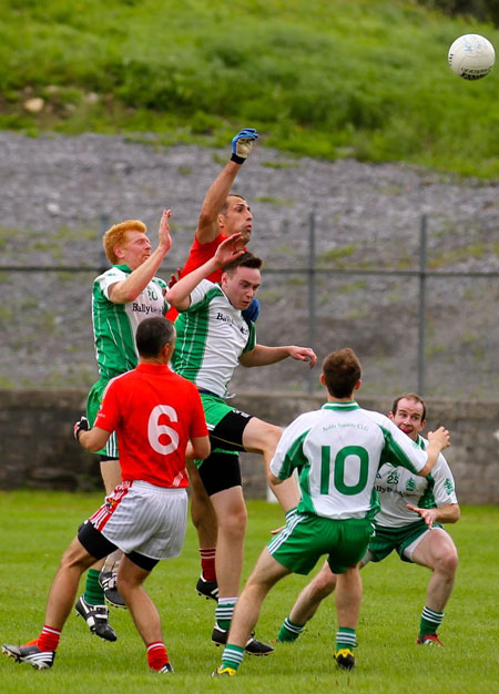 Action from the challenge game against Coolera Strandhill.