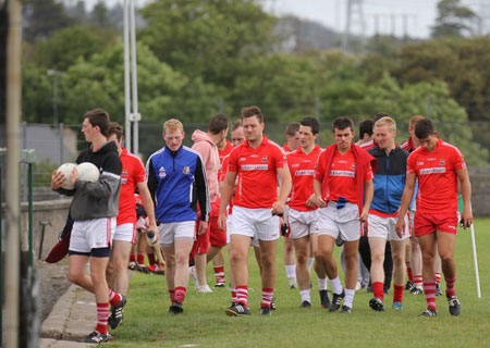 Action from the challenge game against Coolera Strandhill.