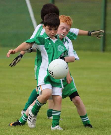 Action from the under 8 blitz in Saint Naul's.