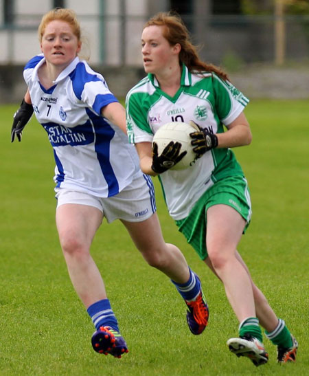 Action from the ladies senior championship match between Aodh Ruadh and Glencar Manorhamilton.