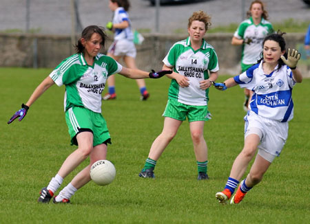 Action from the ladies senior championship match between Aodh Ruadh and Glencar Manorhamilton.